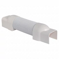 90x65 mm flexible extension, white, pvc (vecamco) air conditioner decoration tube