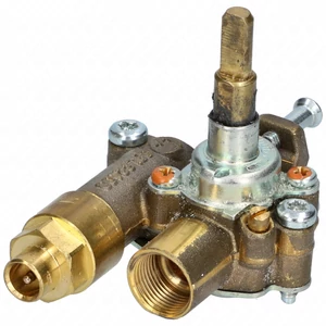 gas tap, big (disassembled spare part, original) WHIRLPOOL / INDESIT oven