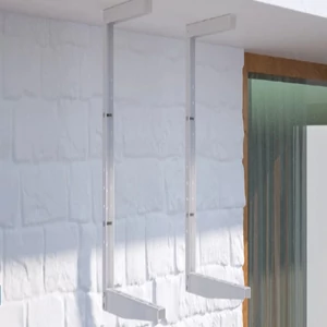 Suspended telescopic brackets with mounting height adjustable