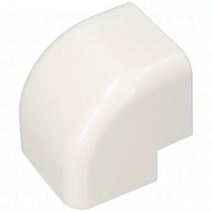 90x65 mm 90° corner part, outer, white, uv álló (vecamco) air conditioner decoration tube