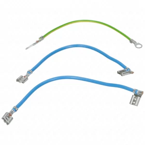 wiring harness, wire kit, 2db kék+1db sárga, új típusú  (original) HAJDU boiler pl: z120ek1