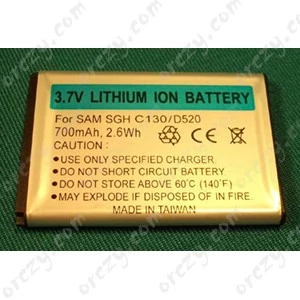 gsm battery 3,7v-700mah li-ion samsung/rendelésre
