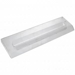 442x129x25 mm Front panel, freezer, transparent (original) AEG, ELECTROLUX MFR280 refrigerator / ORDER ONLY