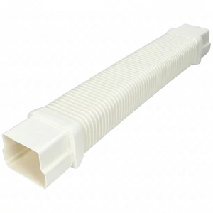 90x65 mm flexible extension, white, pvc (canalplast) air conditioner decoration tube