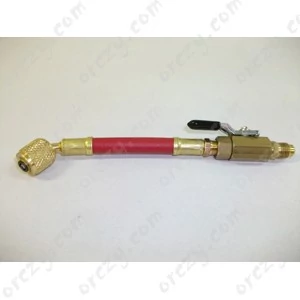 szerviztömlő csappal 1/4 x 1/4 red  mastercool/rendelésre