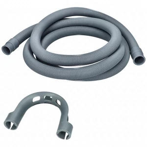 2,5 m draining hose 21/20 mm, 180° universal washing machine