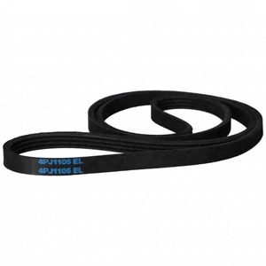 1105 4pj el ribbed belt, black / ORDER ONLY