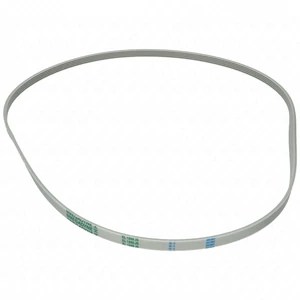 1245 j5 ribbed belt, white (MEGADYNE) washing machine