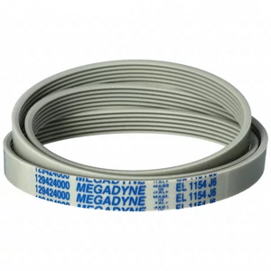 1154 j6 el ribbed belt, white (MEGADYNE) ZANUSSI washing machine