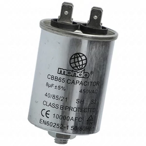 8 uF 450V Capacitor, faston-type (universal)