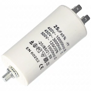 25 uF 500V Capacitor, faston-type (universal)