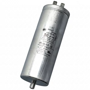 50 uF 450V Capacitor, faston-type, metal-housing (universal)  air conditioner