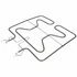 Picture 1/2 -heating element, lower (original) BOSCH oven / ORDER ONLY