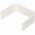 Picture 2/2 -90x65 mm extension, outer, white, pvc (vecamco) air conditioner decoration tube