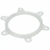 Picture 1/2 -121x102x7 mm sealing, closing lid, 6-hole, white, új típusú HAJDU K type boiler 25db-os csomag